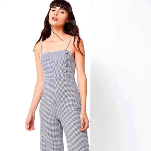 Urban Outfitters Pants & Jumpsuits Urban Outfitters Gingham Navy